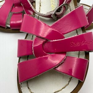 Salt Water 10c kids magenta/pink Leather Strappy Sandals